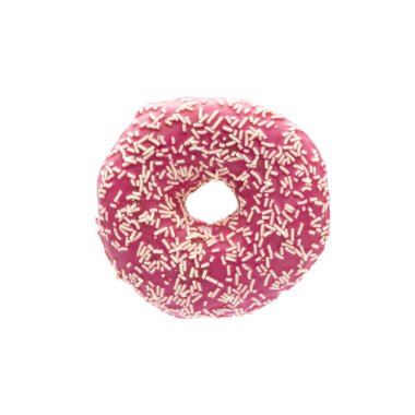 Çörek beyaz arkaplanda izole edilmiş..