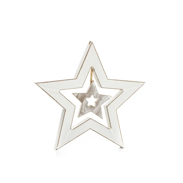 Estrela Natal Isolado Fundo Branco — Fotografia de Stock