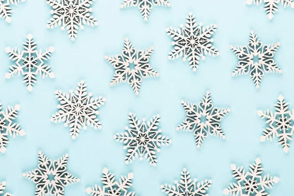 Christmas Background White Snow Decorations Pink Background — Stock Photo, Image