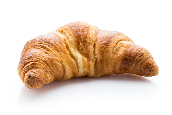 Frissen Sült Vajas Croissant Stúdió Fotó — Stock Fotó