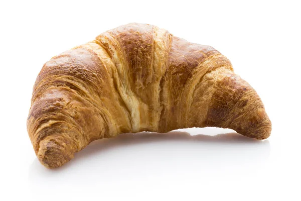 Čerstvě Upečený Máslový Croissant Fotografie Ateliéru — Stock fotografie