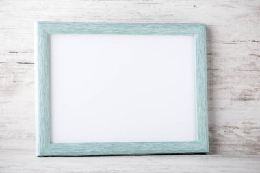 Photo frame on the table, the interior decor.