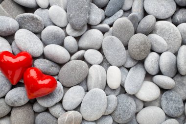 Kaplıca taşlarının kırmızı kalbi.