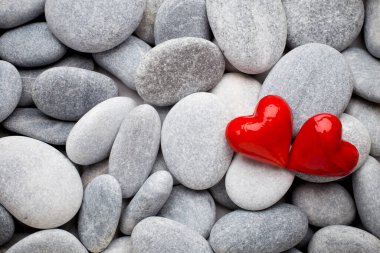 Kaplıca taşlarının kırmızı kalbi.