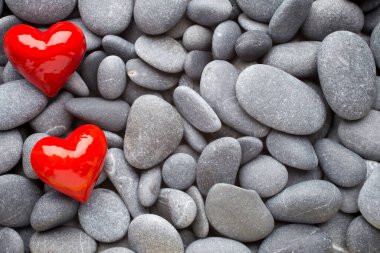 Kaplıca taşlarının kırmızı kalbi.