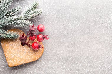 Noel ağacı, tebrik kartı. Dekorasyon.