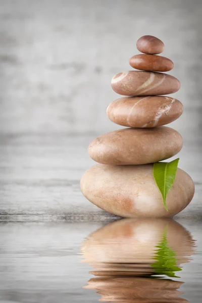 Spa Stones Make Balances Pyramids — Stock Photo, Image