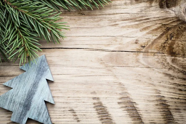 クリスマスの飾りと木の質感 — ストック写真