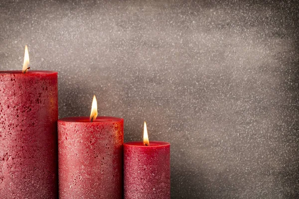 Candele Luci Natale Sfondo Natale — Foto Stock