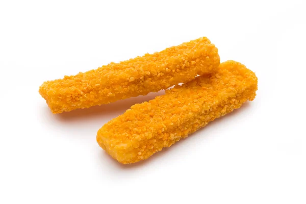 Fish Fingers White Background — Stock Photo, Image