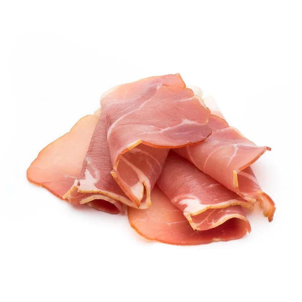 Jamon Jambon Sur Fond Blanc — Photo