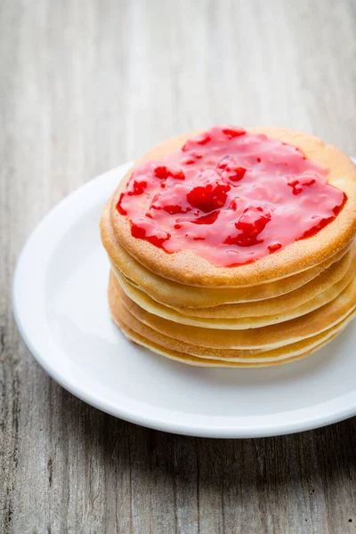 Stack Pancakes Fresh Berry — Stock Photo, Image