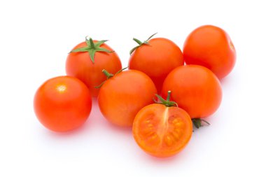 Beyaz izolasyon arka planında domates.