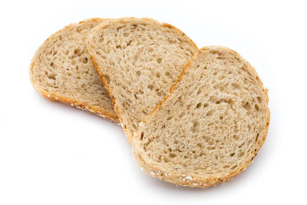 Brood Geïsoleerd Witte Achtergrond — Stockfoto