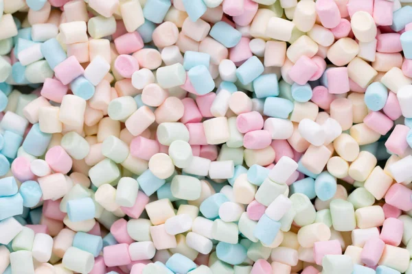 Ζαχαρωτά Ιστορικό Υφή Πολύχρωμων Μίνι Marshmallows — Φωτογραφία Αρχείου