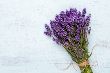 Lavanta çiçekleri beyaz arkaplanda izole edilmiş..