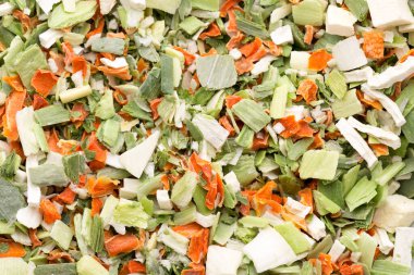 Bitki baharatı. Çevre yemeği. Kurutulmuş sebze.