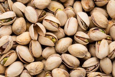 Taze şam fıstığından yapılmış arka plan yapımı.