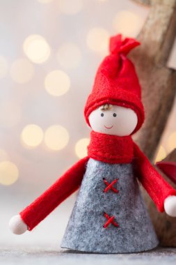 Noel tebrik kartı. Noel cücesi geçmişi. Noel sembolü. 