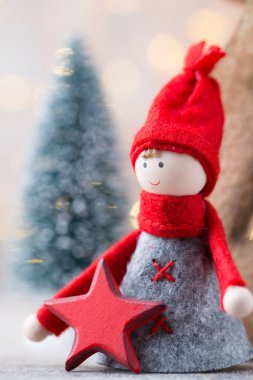 Noel tebrik kartı. Noel cücesi geçmişi. Noel sembolü. 