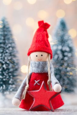 Noel tebrik kartı. Noel cücesi geçmişi. Noel sembolü. 