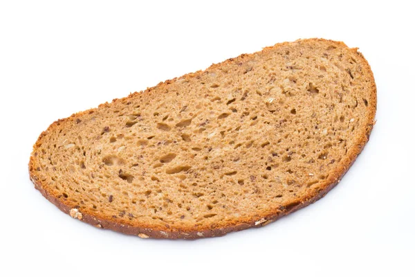 Roggebrood Een Witte Achtergrond — Stockfoto