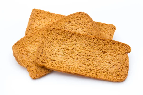 Beyaz Arka Planda Ekmekli Tost — Stok fotoğraf