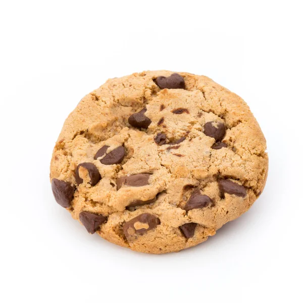 stock image Chocolate chip cookie on white background