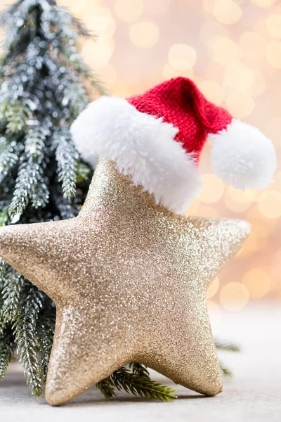 Decorazioni Dell Albero Natale Sfondo Bokeh — Foto Stock