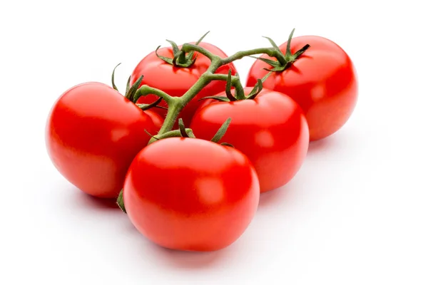 Pomodori Isolati Fondo Bianco — Foto Stock