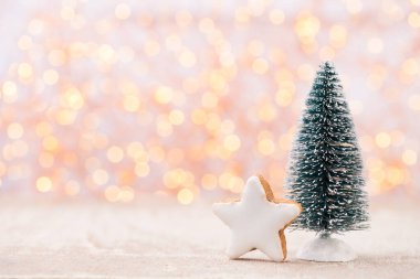 Noel arkaplanı, tebrik kartı. Xmas dekorasyonu.