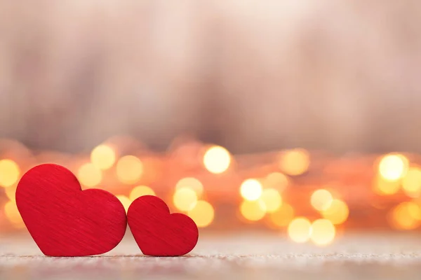 Tarjeta Felicitación San Valentín Corazón Rojo Sobre Fondo Gris — Foto de Stock