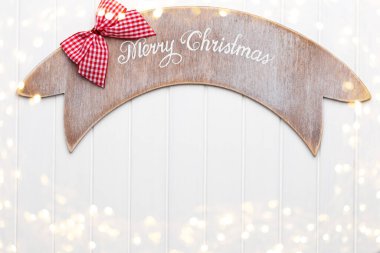 Noel tebrik kartı ve kır evi süslemeleri..