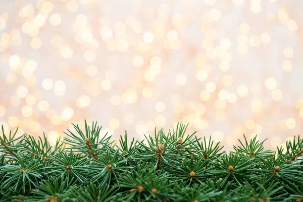 Bokeh Arka Planında Noel Ağacı Süslemeleri — Stok fotoğraf