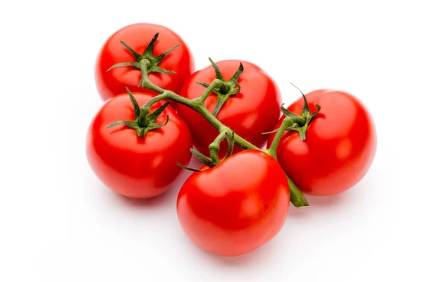 Pomodori Isolati Fondo Bianco — Foto Stock