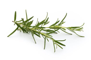 Biberiye beyaz arkaplanda izole edildi, Üst görünüm.