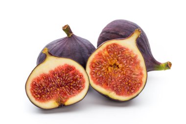 Taze incir, beyaz arkaplanda izole. 