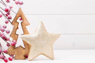 Noel arkaplanı, tebrik kartı. Xmas dekorasyonu.