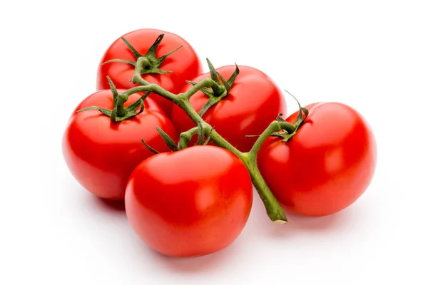 Pomodori Isolati Fondo Bianco — Foto Stock