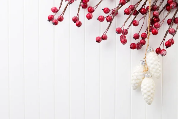 Christmas Day Decorations White Background — Stock Photo, Image