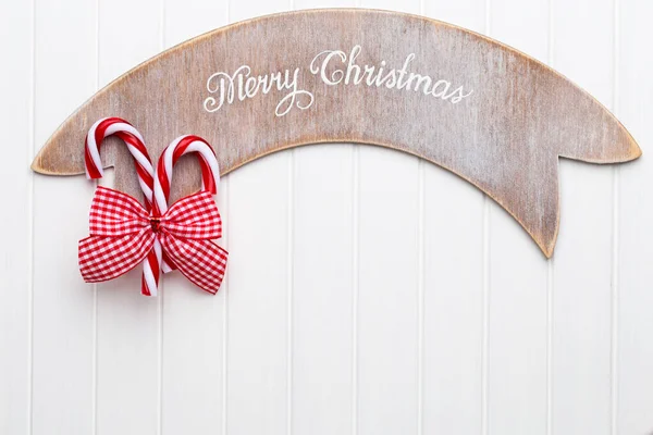 Christmas Greeting Card Christmas Rustic Decorations — Stock Photo, Image