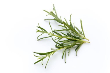 Biberiye beyaz arkaplanda izole edildi, Üst görünüm.