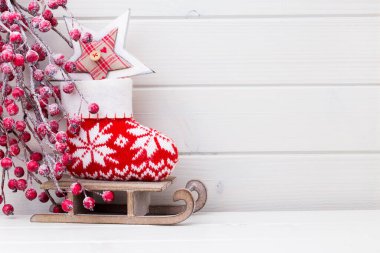 Noel arkaplanı, tebrik kartı. Xmas dekorasyonu.