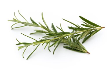 Biberiye beyaz arkaplanda izole edildi, Üst görünüm.