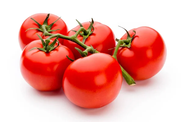 Pomodori Isolati Fondo Bianco — Foto Stock