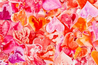 Kırmızı Kalp Sevgililer Günü soyut arkaplan.