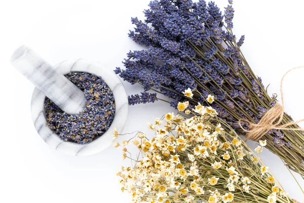 Natuurlijke Cosmetica Met Lavendel Sinaasappel Citroen Voor Zelfgemaakte Spa Witte — Stockfoto