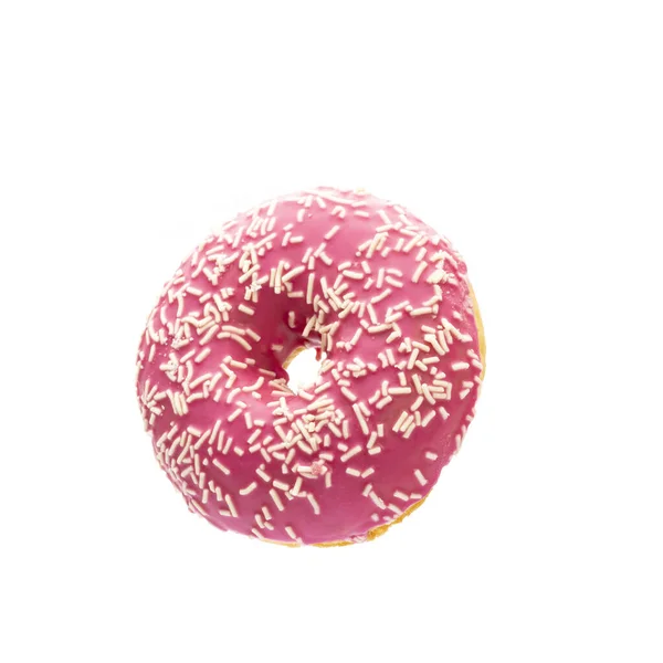 Donut Isolerad Vit Bakgrund — Stockfoto