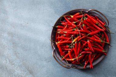 Pastel arka planı olan kırmızı biber deseni, kalıp arka plan tasarımı.
