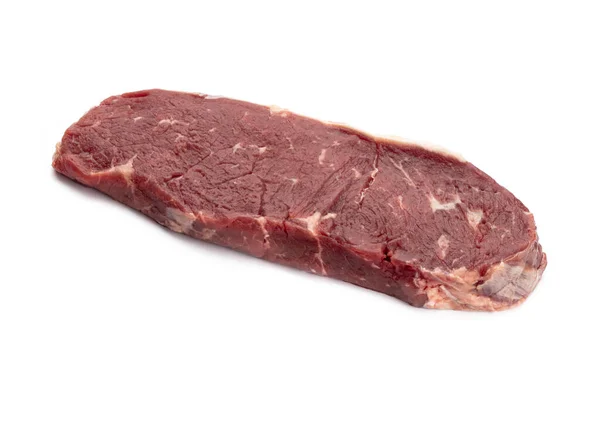 Biyolojik Taze Biftek Beyaz Arka Planda Izole Edilmiş — Stok fotoğraf